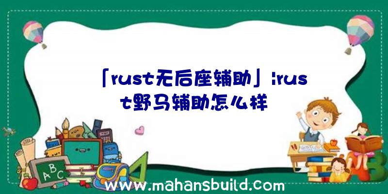 「rust无后座辅助」|rust野马辅助怎么样